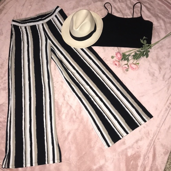 Cato Pants - 🌼Stripes Print Loose Legs Pants🌸